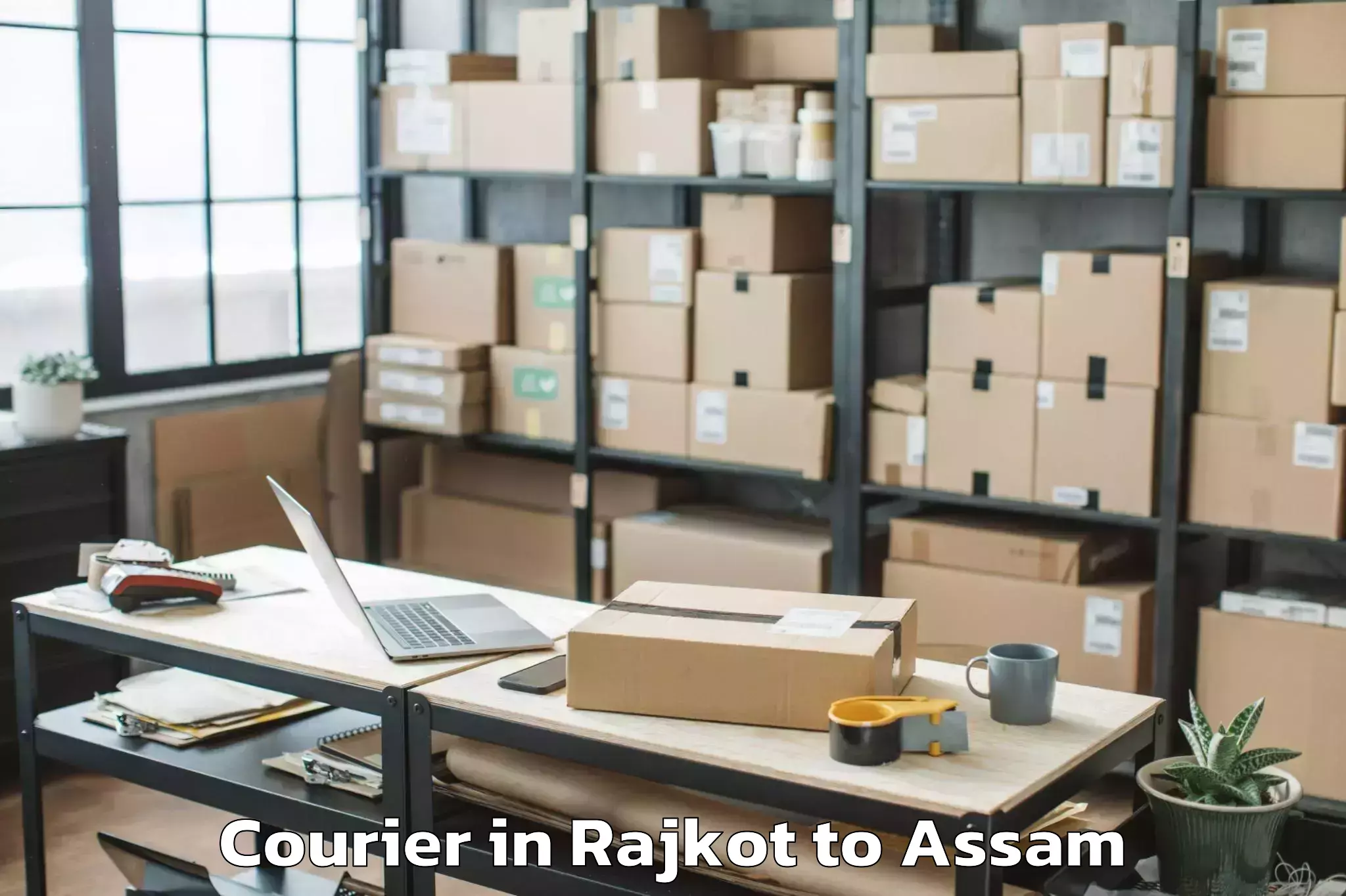 Comprehensive Rajkot to Raha Courier